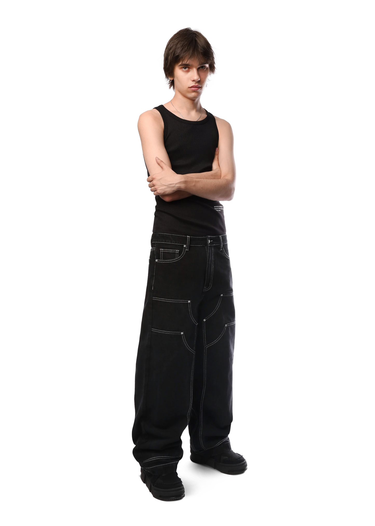BAGGY OG DENIM in BLACK
