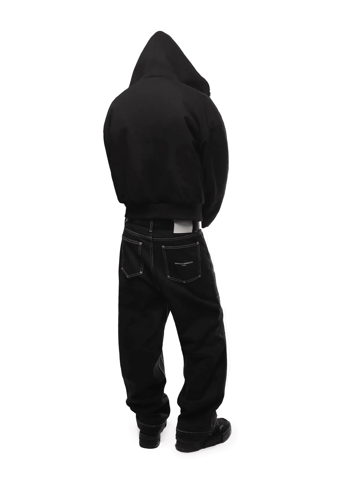 REVERSIBLE FUR ZIP HOODIE - Black Panther