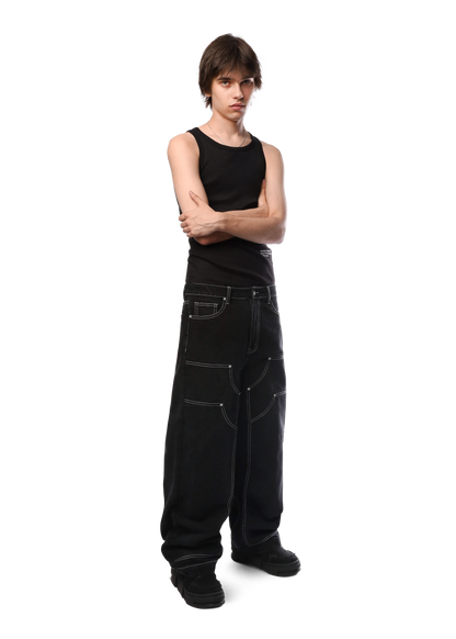 BAGGY OG DENIM in BLACK