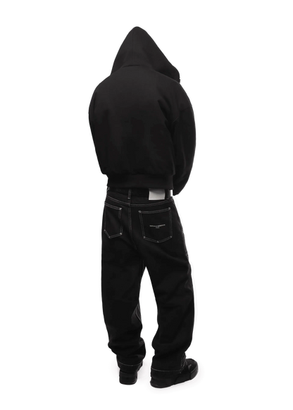 REVERSIBLE FUR ZIP HOODIE - Black Panther